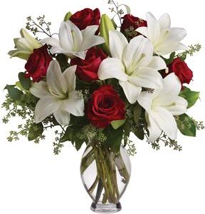 Rose and Lily Flower Bouquet Delivery