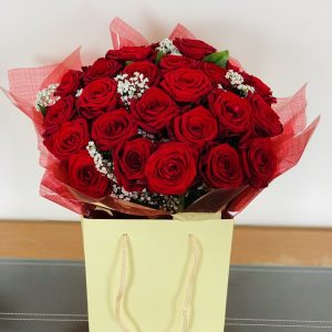 24 Red Roses Gift Bag [city]